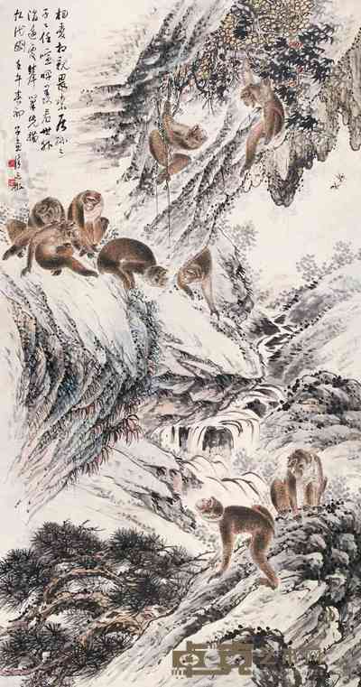 徐子兼 封侯图 立轴 175×92cm